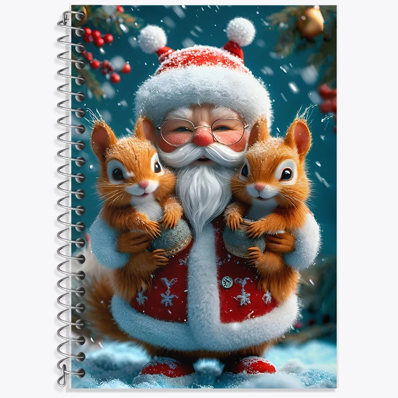 دفتر لغت 50 برگ خندالو طرح بابانوئل و کریسمس کد F8134