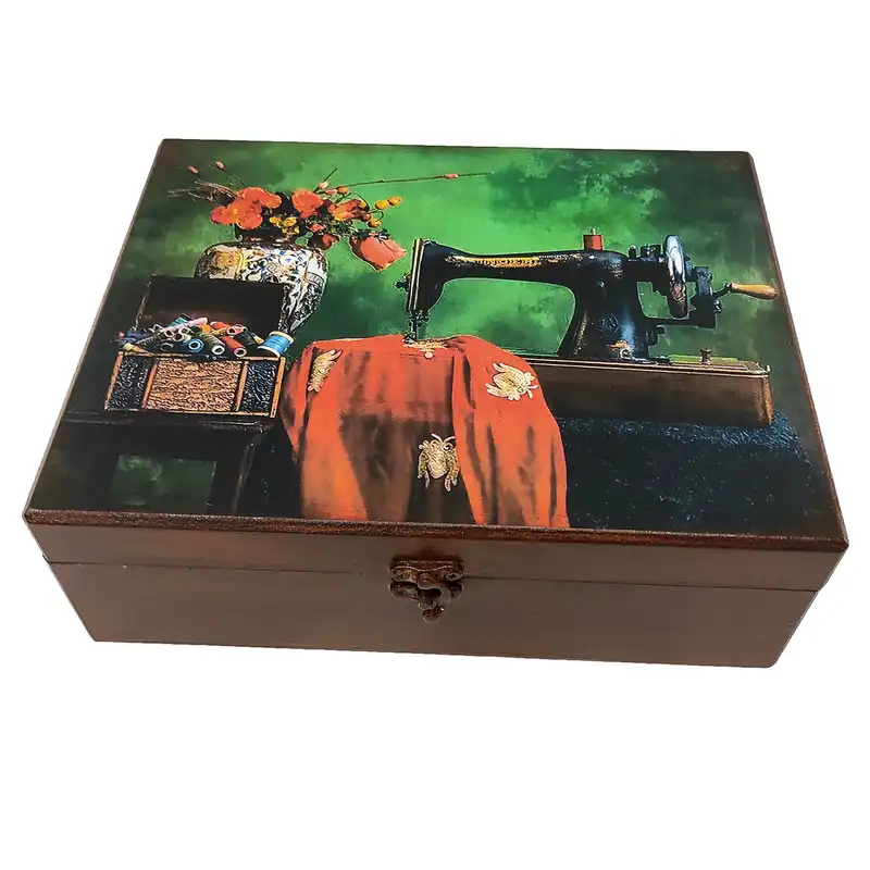 جعبه ابزار خیاطی مدل کلاسیک کد 2025