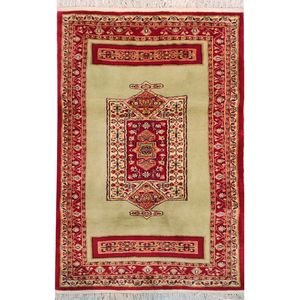 فرش دستبافت یک متری طرح قشقایی کد AA498
