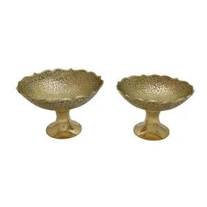 شکلات خوری برنزی مدل دو طوطی کد S1311 مجموعه 2 عددی