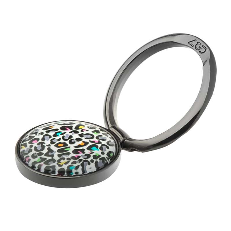 حلقه نگهدارنده گوشی موبایل مدل LGD طرح پلنگی کد 02