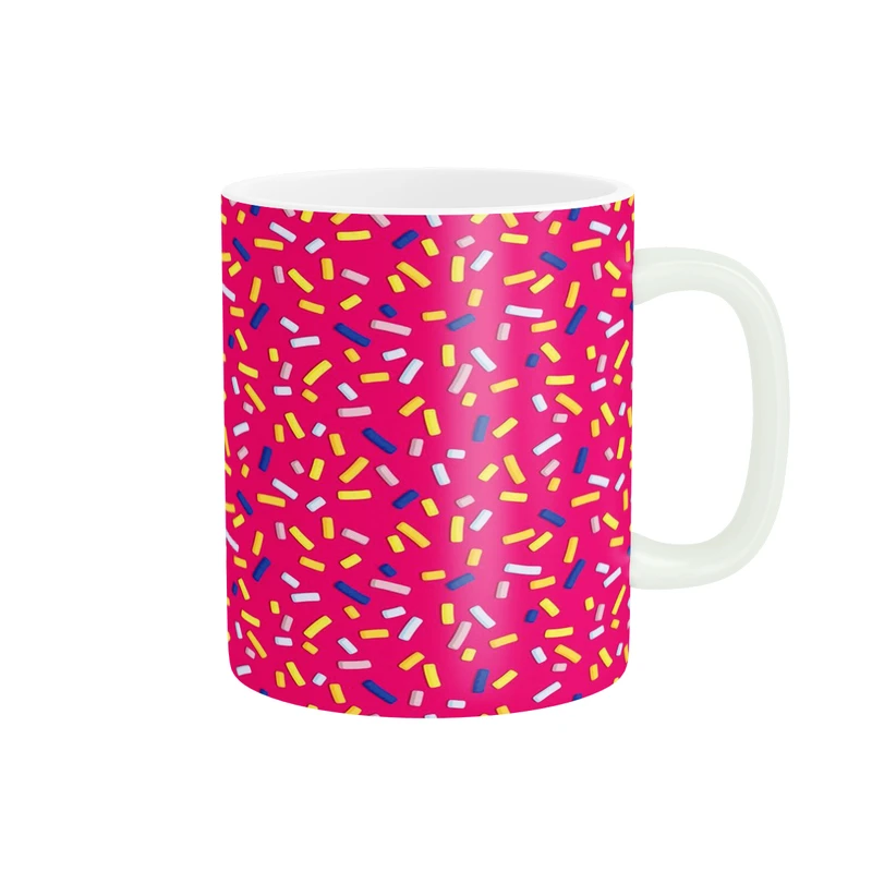 ماگ پاد آفرین مدل خطوط رنگی کد DKC1068