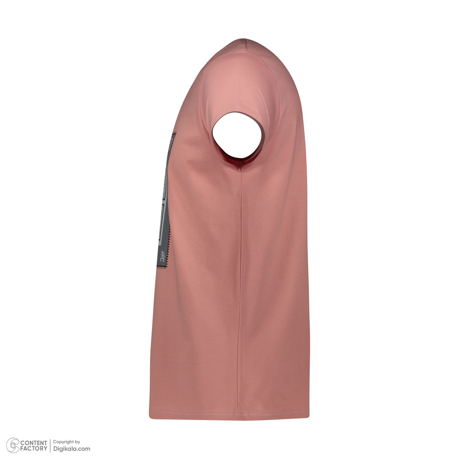 تی‌شرت آستین کوتاه مردانه مدل M117 رنگ صورتی -  - 4