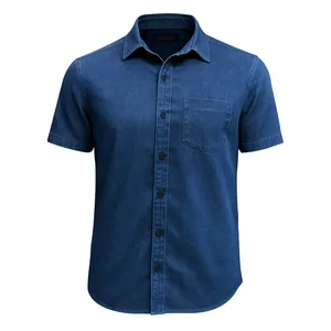 پیراهن آستین کوتاه یقه برگردان مردانه مدل S114