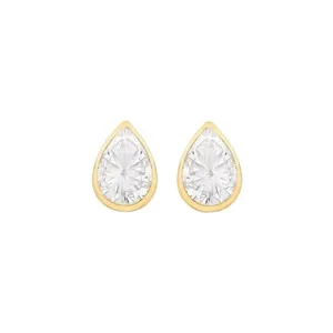 گوشواره طلا 18 عیار زنانه قیراط مدل اشک کد GH5898