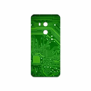MAHOOT Green Printed Circuit Board Cover Sticker for HTC U11 Plus