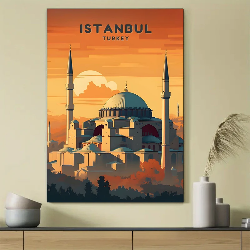 تابلو شاسی مدل مسجد ایاسوفیه استانبول طرح نقاشی