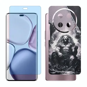 Glass Together model anti blue screen protector suitable for Honor X9c mobile phone with back cover sticker