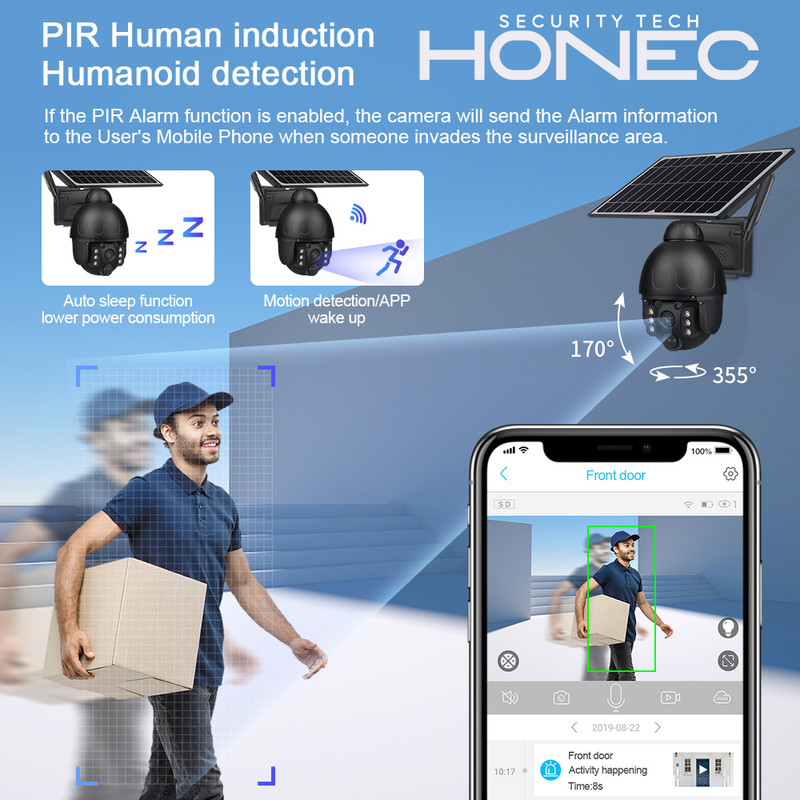 دوربین مداربسته تحت شبکه هونک مدل خورشیدی HN-S558-4G-BLK