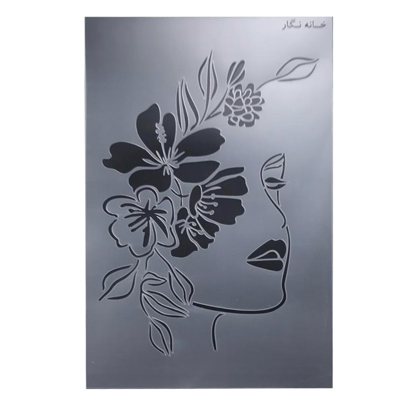 شابلون خانه نگار طرح دختر گل به سر کد 933