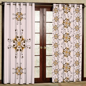 پرده مدل طرح دار هازان پانچی کد 4729a سایز 140x200 سانتی متر