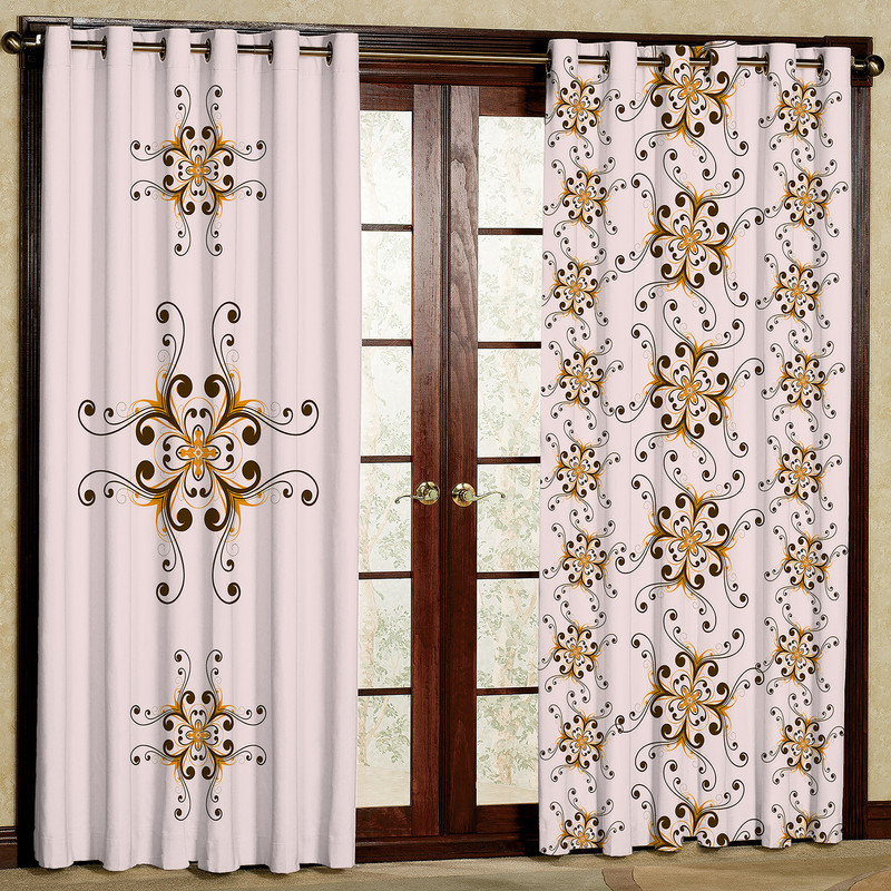  پرده مدل طرح دار هازان پانچی کد 4729a سایز 140x200 سانتی متر