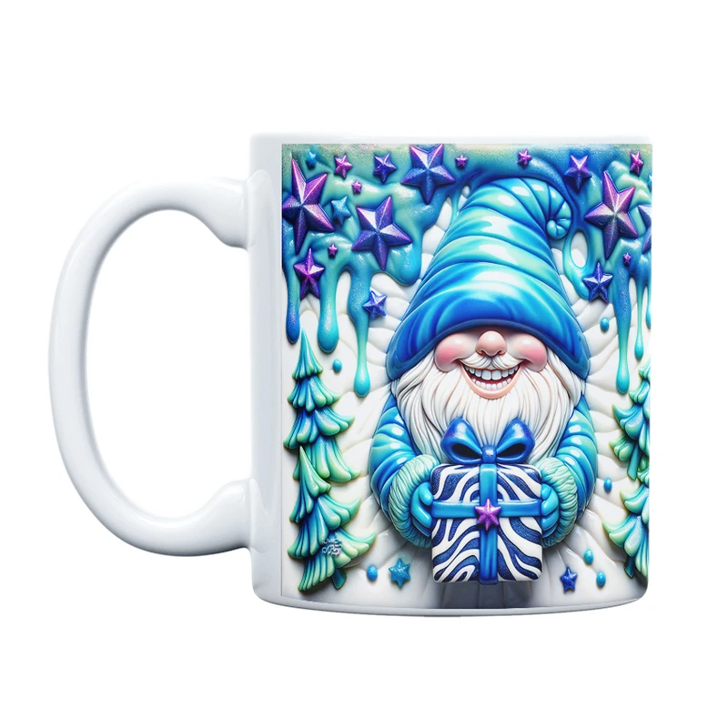 ماگ حس آمیزی طرح کریسمس مدل گنوم انرژی مثبت کد 14