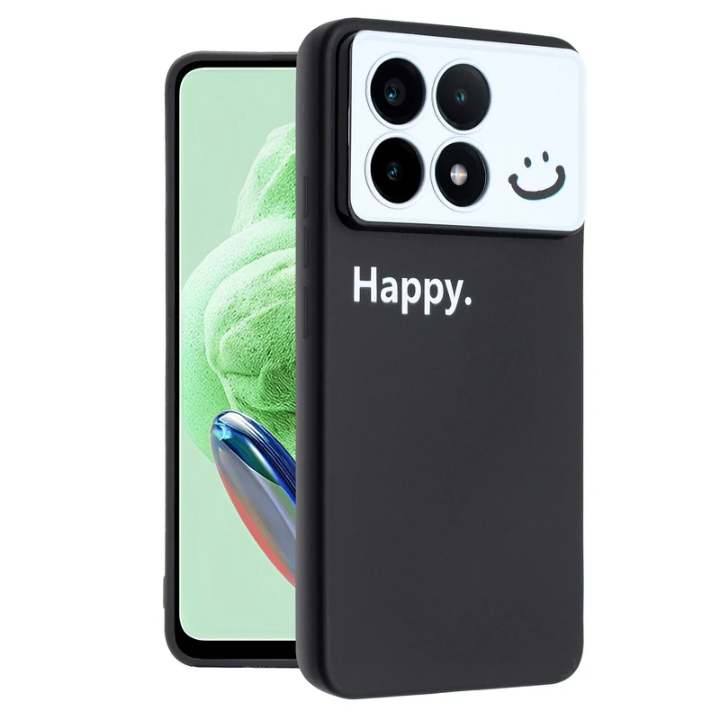 کاور مدل Happy مناسب برای گوشی موبایل شیائومی Poco F6 Pro 5G / Redmi K70 / K70 Pro