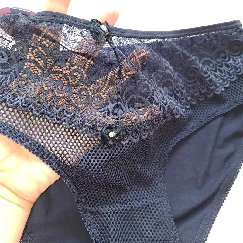 شورت زنانه کوتون هیل مدل توری رنگ سرمه ای