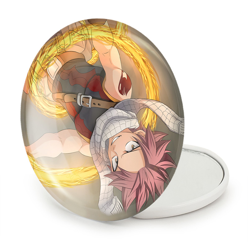 آینه جیبی خندالو طرح ناتسو انیمه فری تیل Fairy Tail مدل تاشو کد 16503