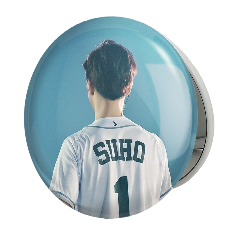 آینه جیبی خندالو طرح سوهو گروه اکسو EXO مدل تاشو کد 13491 