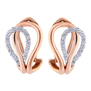 گوشواره طلا 18 عیار زنانه مدل 12273