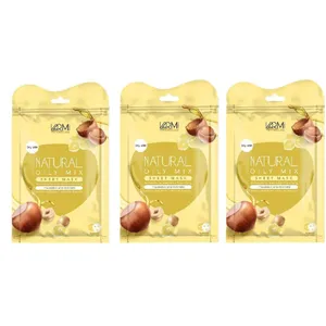 ماسک دبل شیت وارمی مدل اویل میکس مناسب انواع پوست حجم 45 میلی لیتر بسته بندی 3 عددی 