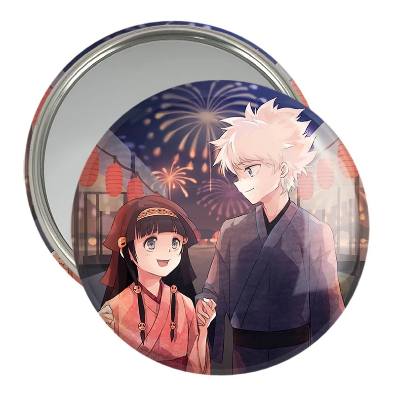 آینه جیبی خندالو مدل کیلوا و آلوکا انیمه هانتر ایکس هانتر Hunter × Hunter  کد 11927