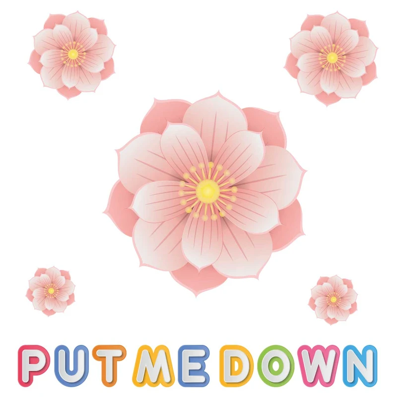 استیکر باروچین مدل گل سرویس بهداشتی کد 7006 مجموعه 5 عددی