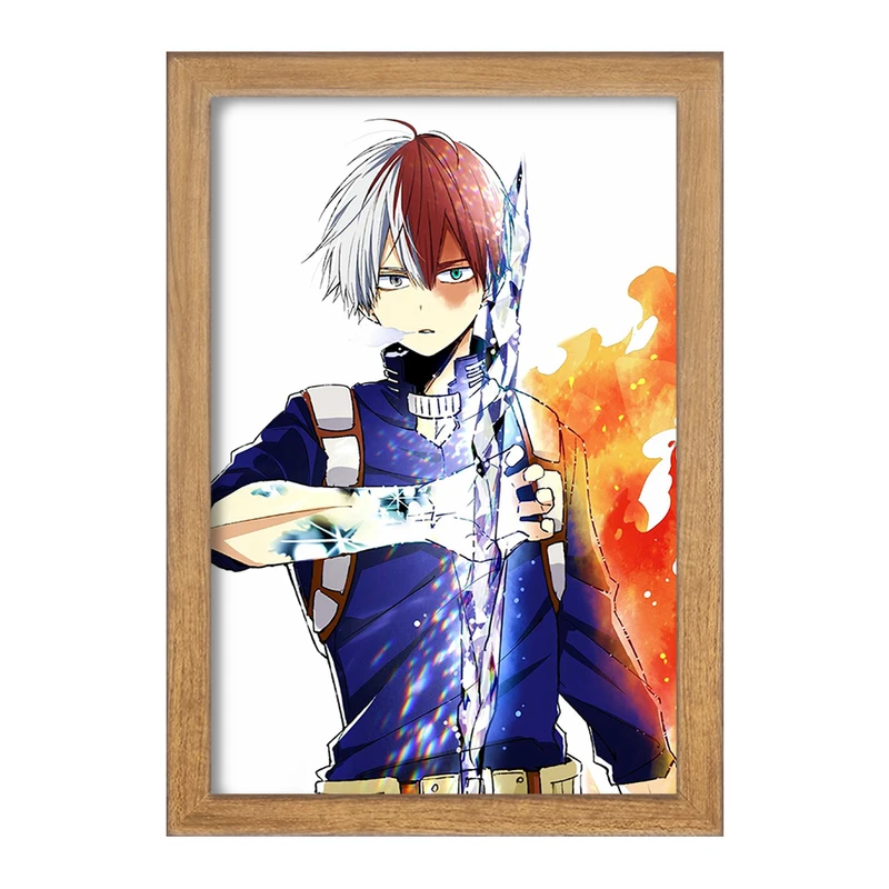 تابلو خندالو مدل شوتو تودوروکی انیمه قهرمان من  کد 13240