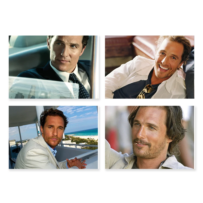 پوستر طرح متیو مک کانهی کد A-2248-Matthew McConaughey مجموعه 4 عددی