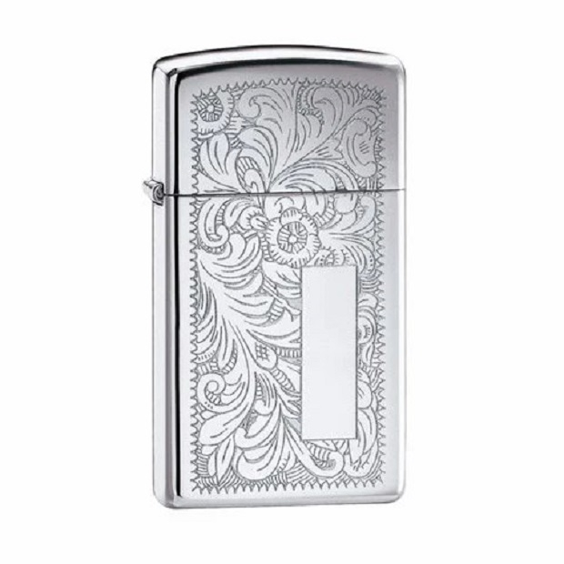 فندک زیپو مدل VENETIAN SLIM BRASS