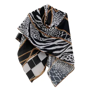 روسری زنانه مدل نخی چهارفصل قواره کد 1574