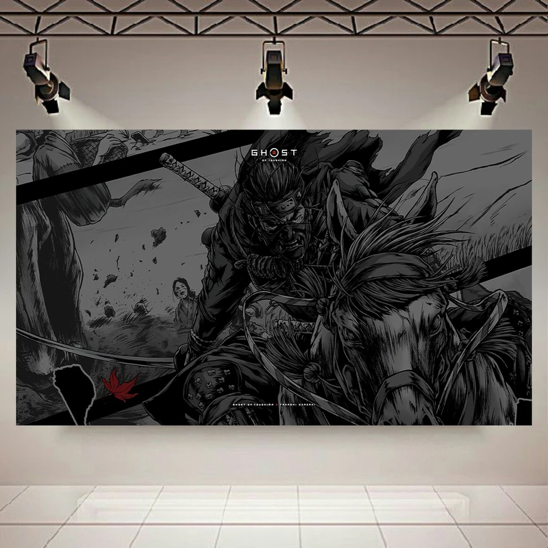 تابلو شاسی طرح سامورایی مدل Ghost of Tsushima کد AR7930