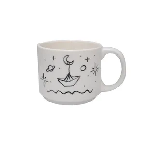 ماگ سرامیکی مدل قایق کاغذی