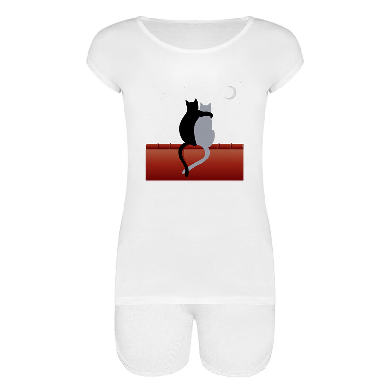 ست تی شرت و شلوارک زنانه مدل TSHSH01-31