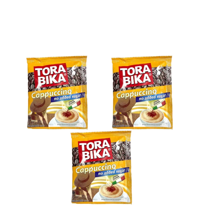 کاپوچینو رژیمی بدون شکر تورابیکا - 12.5 گرم بسته 3 عددی