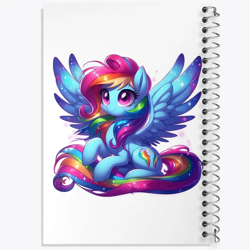 دفتر مشق 50 برگ خندالو طرح اسب پونی کد N3555