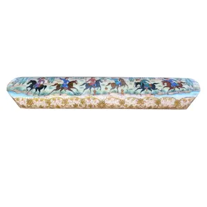 قلمدان استخوانی طرح چوگان کد PB 116