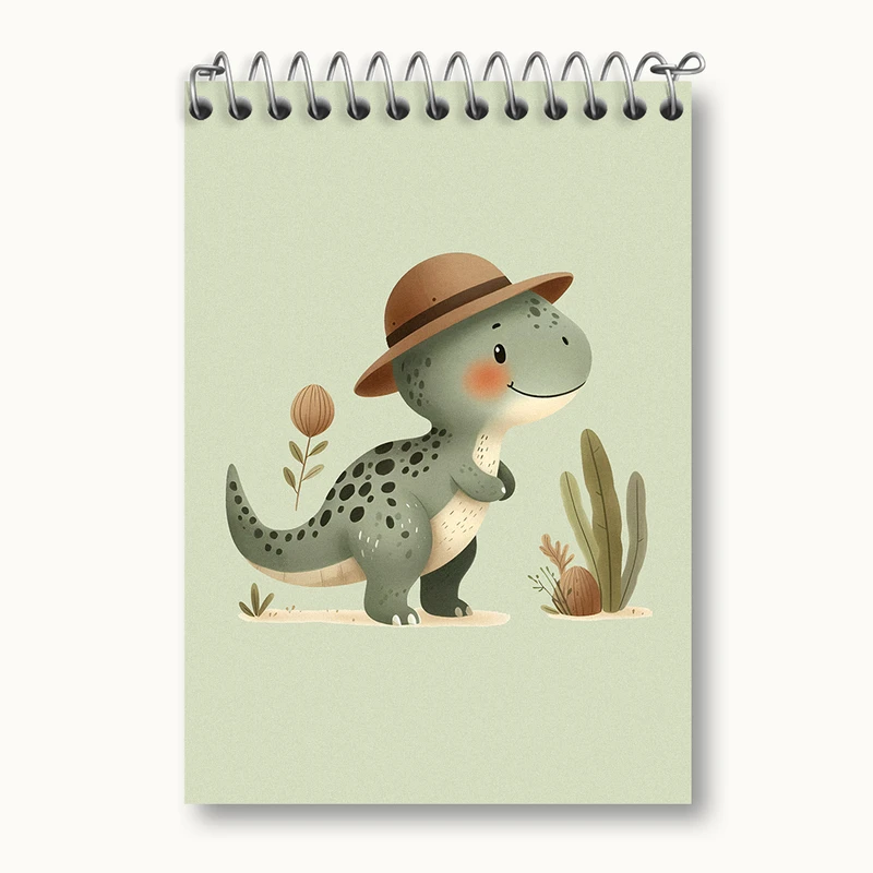 دفتر یادداشت 50 برگ خندالو طرح دایناسور بامزه کد N4570