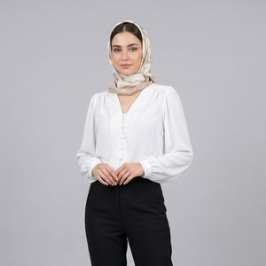 شومیز آستین بلند یقه هفت زنانه ال سی وایکیکی مدل S540935Z8
