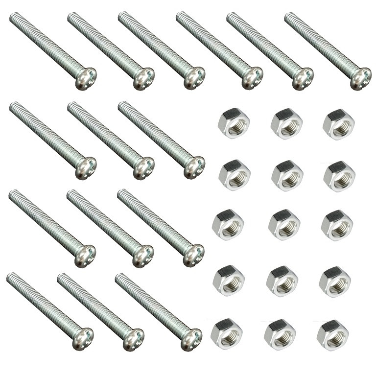 پیچ و مهره مدل   M4 30MM  مجموعه 30 عددی