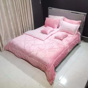 سرویس روتختی مدل مخمل تدی کد 423 دو نفره 8 تکه