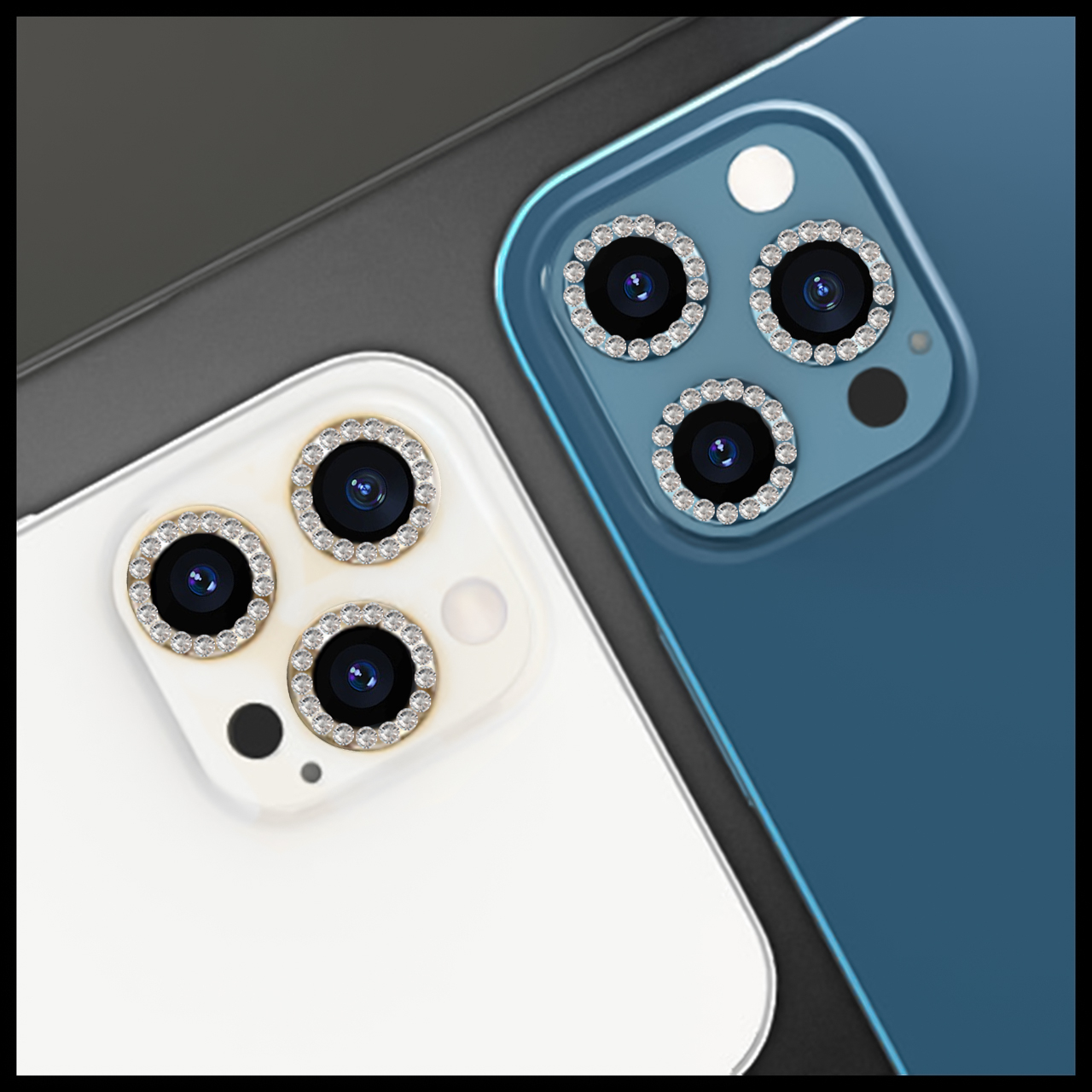 محافظ لنز دوربین کی فون مدل Rainbow مناسب برای گوشی موبایل اپل iPhone 12 Pro Max