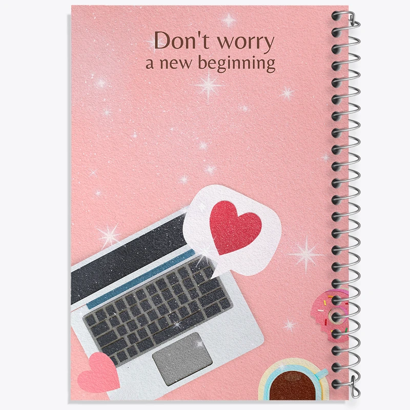 دفتر لیست خرید 50 برگ خندالو طرح Don't Worry a New Beginning کد N2353