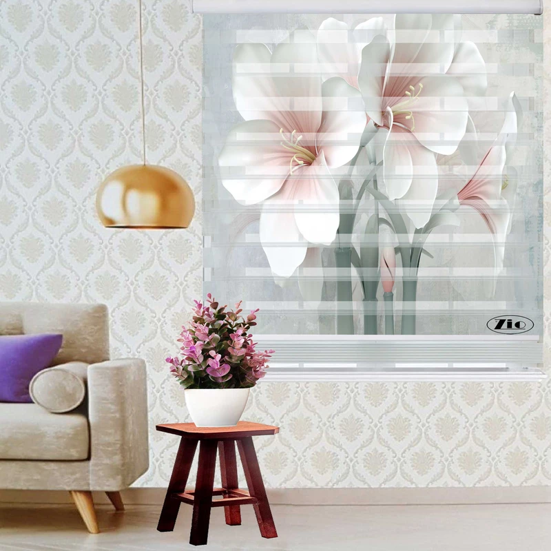 پرده زبرا زیو کد 3D1070 سایز 150x200 سانتی متر