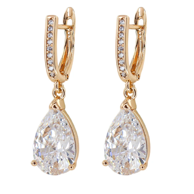 گوشواره آویز زنانه ژوپینگ مدل جواهری کد AAC1395