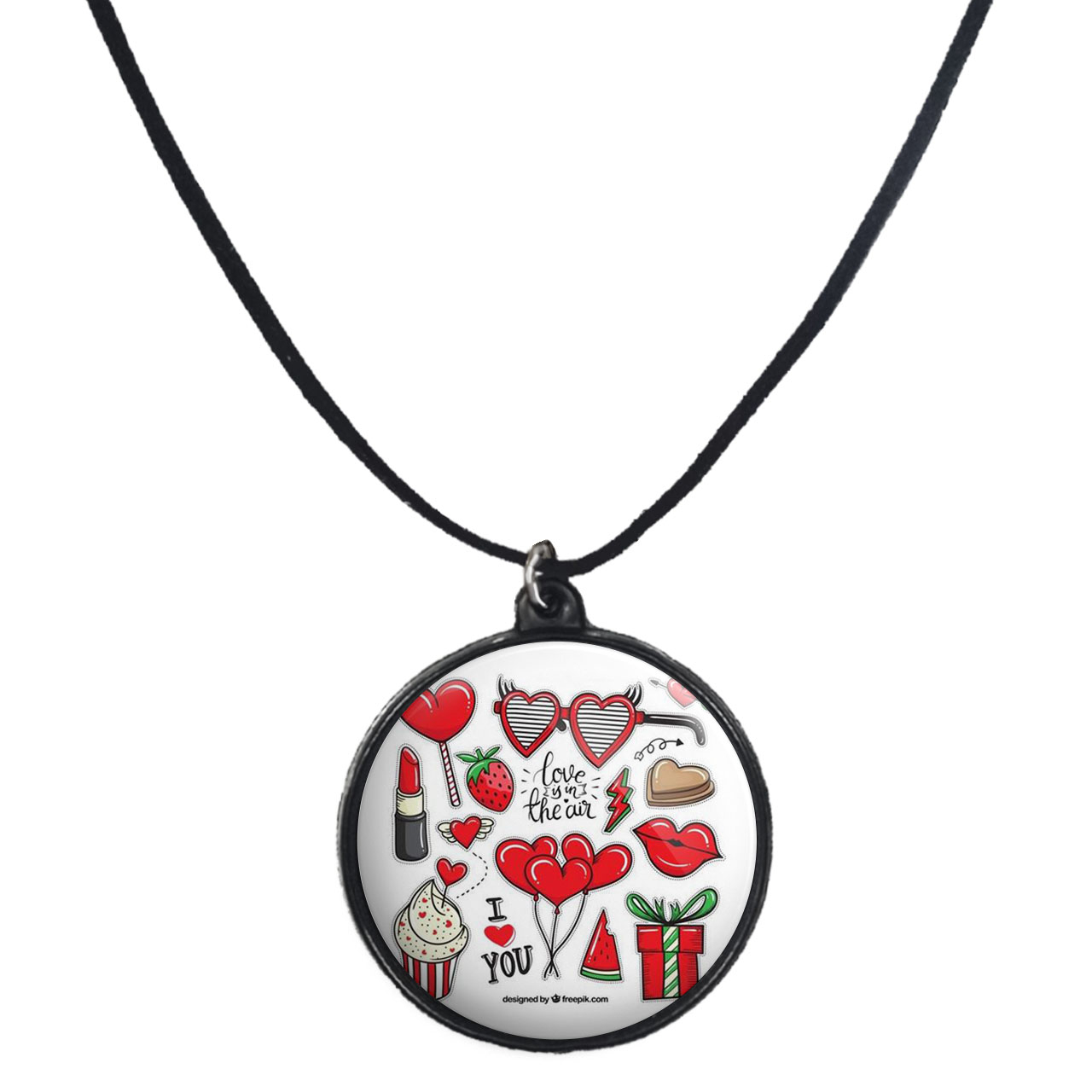 گردنبند پرمانه طرح دخترونه کد pmb.4427 مدل دو طرفه