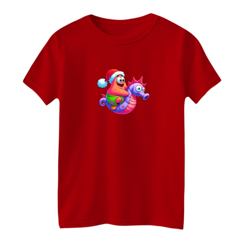 تی شرت آستین کوتاه بچگانه مدل کریسمسی کد06