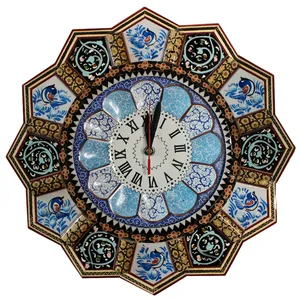 ساعت دیواری خاتم کاری مدل نگین