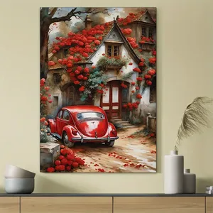 تابلو شاسی مدل خانه قدیمی طرح نقاشی