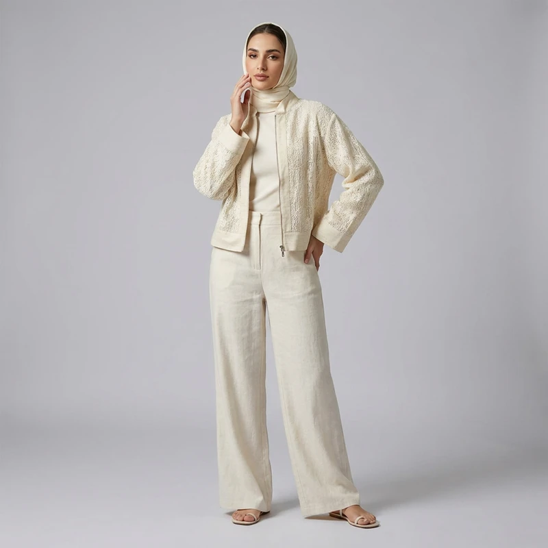 کراپ کت رسمی زنانه مدل Macora کد M5786