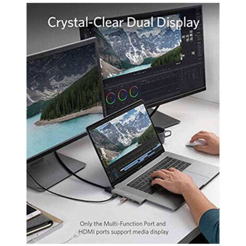 هاب 7 پورت USB-C انکر مدل A8371 7-in-2 for MacBook