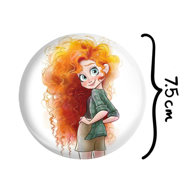 آینه جیبی خندالو مدل انیمیشن دلیر  Brave  کد 1674